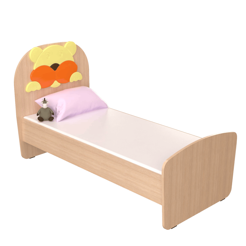 Ліжко дитяче одномісне з елементами МДФ Собачка (5122) МЕБЛІ-ТЕХНОСТИЛЬ